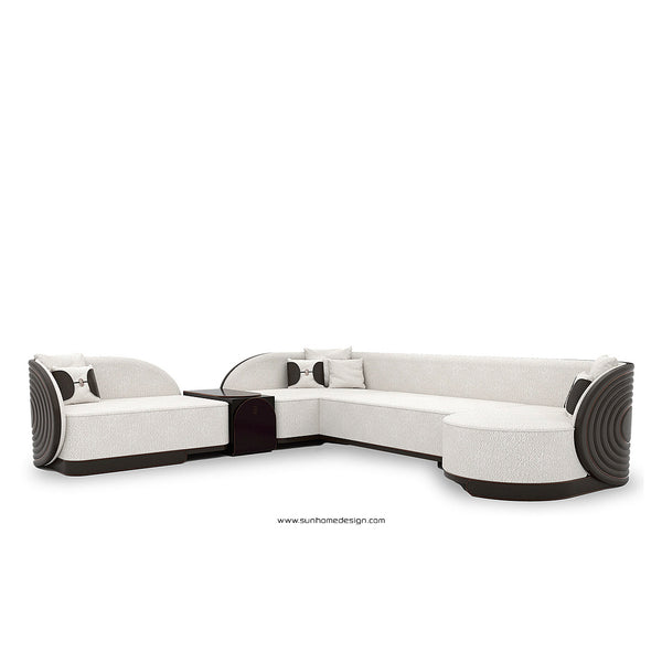 Positano Series Made in Italy Premium Design Corner Sofa Set - 17100 | SunHome Furniture