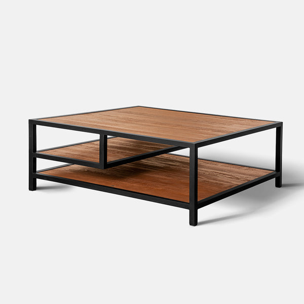 Ravello Birch Wood Coffee Table by Sun Home - Elegant and Functional Centerpiece for Living Spaces - W1390