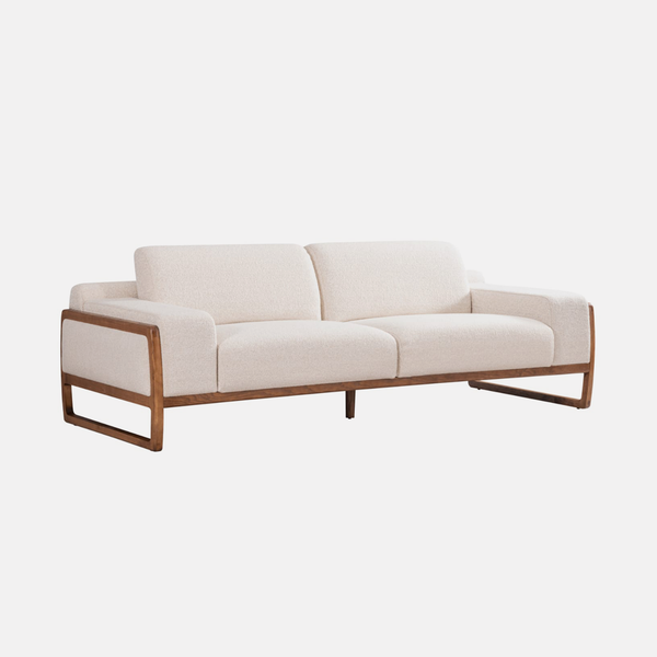 Trillium Natural Oakwood Three Seater Sofa | SunHome Furniture