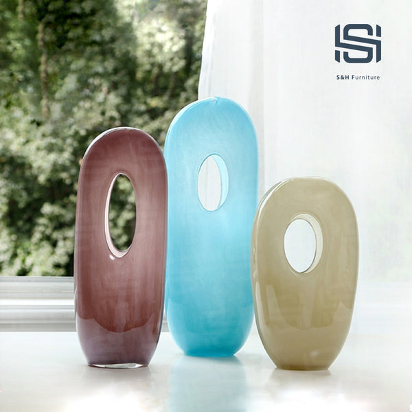 Handmade Glass Vase - SN-180008-MEDIUM