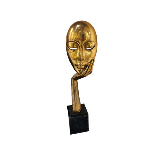 Collectible Series Premium Brass Mask for Home Decor - Unique Artisan Design, Intricate Detailing, Perfect Statement Piece