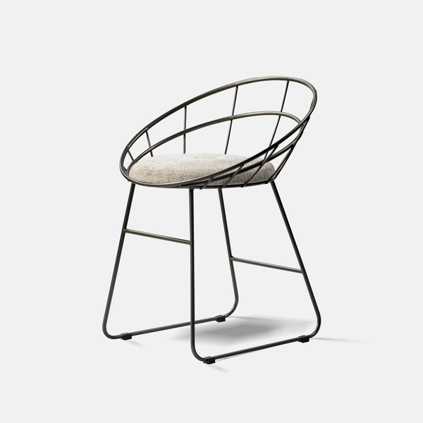 Modern Outdoor / Dining Chair With Olive Frame W1901 - Powder Coated Metal Frame with Seat - Stylish and Durable Seating for Your Garden and Outdoor Spaces