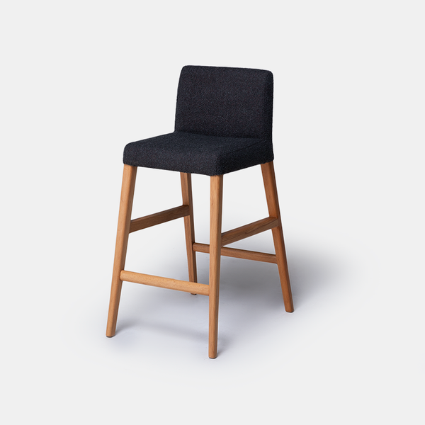 Rost Series Natural Wood Sky Bar Stool - Gabon