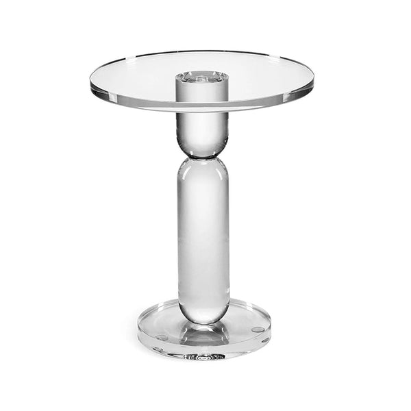 Acrylic Round Side Table Transparent Side Table Hour Glass Design - SHBR 140 | SunHome Furniture