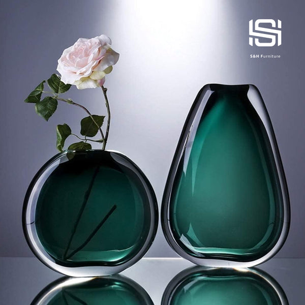 Sunhome Green Flower Vase